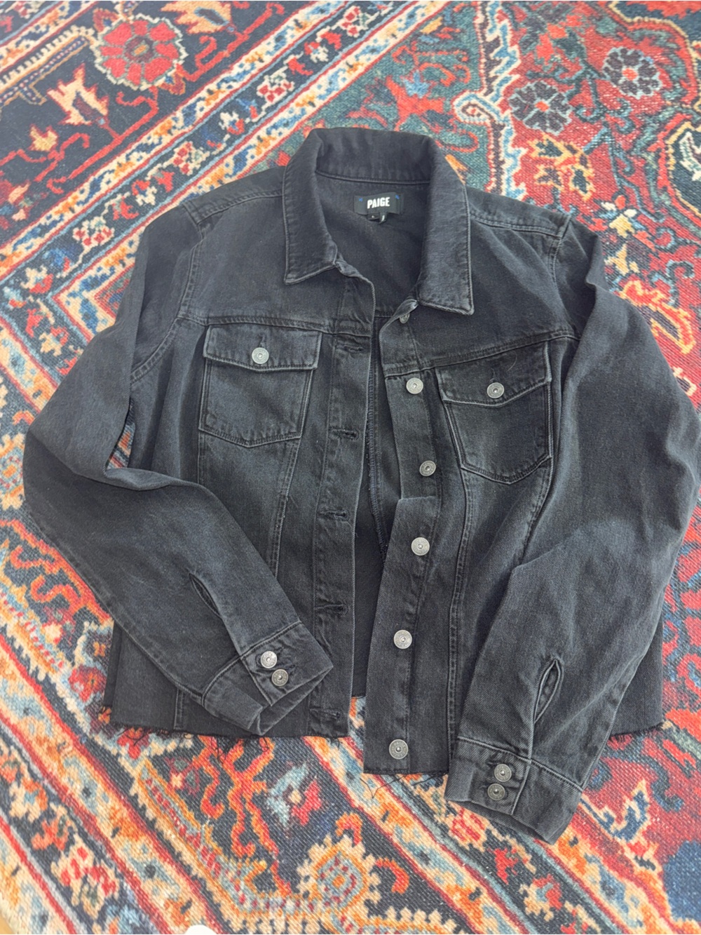 PAIGE Black Denim Jacket